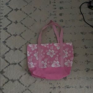 Pink Hawaiian beach bag